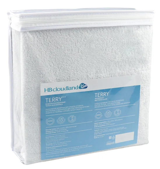 Cloudland Waterproof Terry Towel King Mattress Protector Fitted Premium Terry Fabric Waterproof Mattress Protector