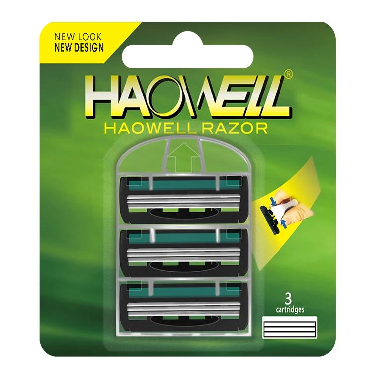 Китай безопасный и Прочный sharp три тройной 3 лезвия из нержавеющей стали картридж с Увлажняющая полоска для разных цветов