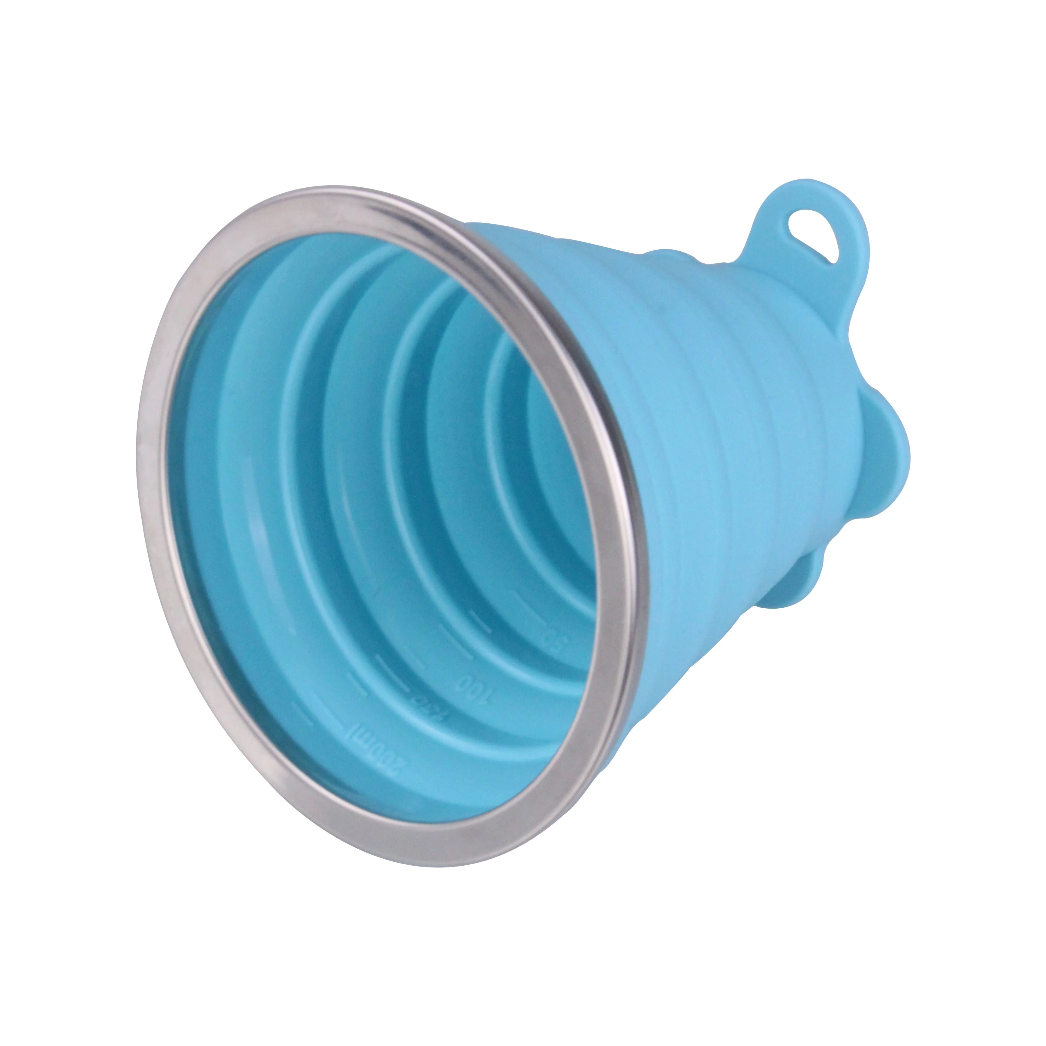 
Wholesale Reusable Custom Water Travel Silicone Collapsible Cup 
