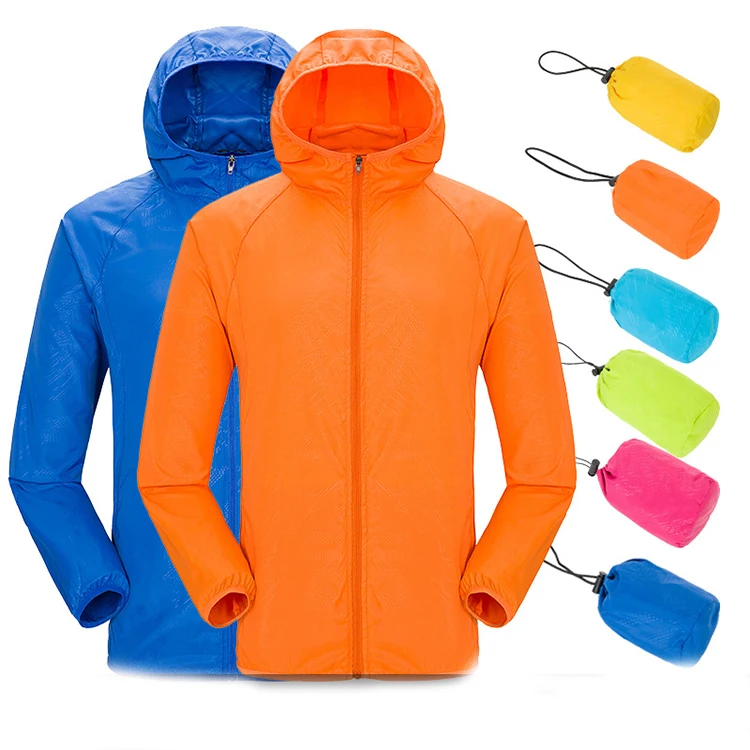 100% Polyester mountaineering summer skin clothing outdoor windproof ultra-thin quick-dry coat Sunscreen Lightweight Clothing