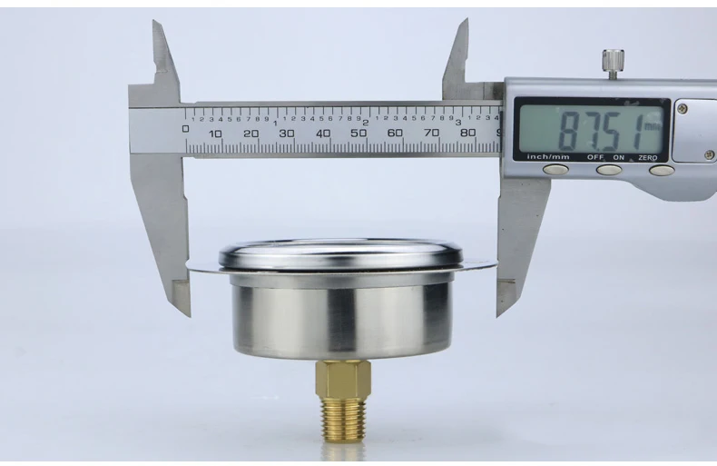 New Arrival Shock-Proof Instrument Manometer M14*1.5 Back Connected Gas Pressure Gauge Meter For Measuring Pressure