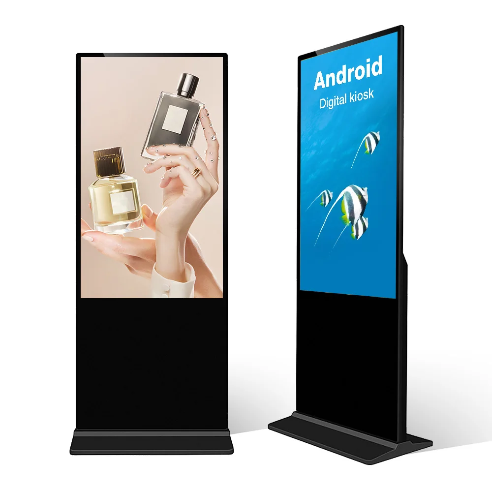 55 дюймов внутренний цифровой киоск 4K рекламный экран информационный LCD Digital Signage интерактивный тотемный сенсорный