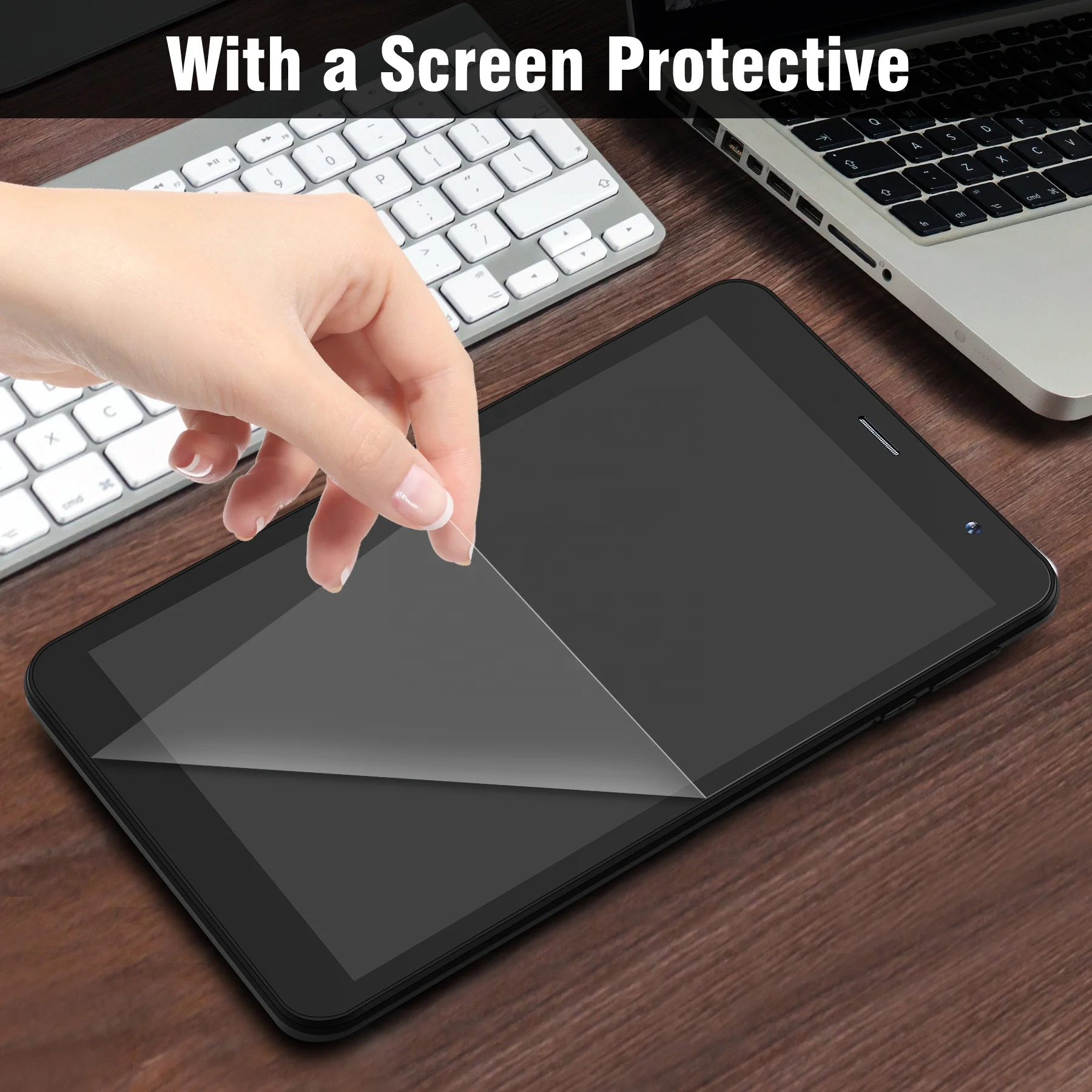 Black color 8inch android tablet pc dual camera wifi 4G for education