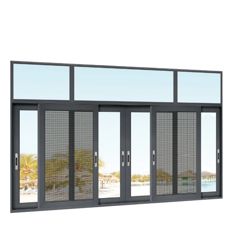 simple design veranda aluminum frame materials aluminium profile security grill design smart french sliding window