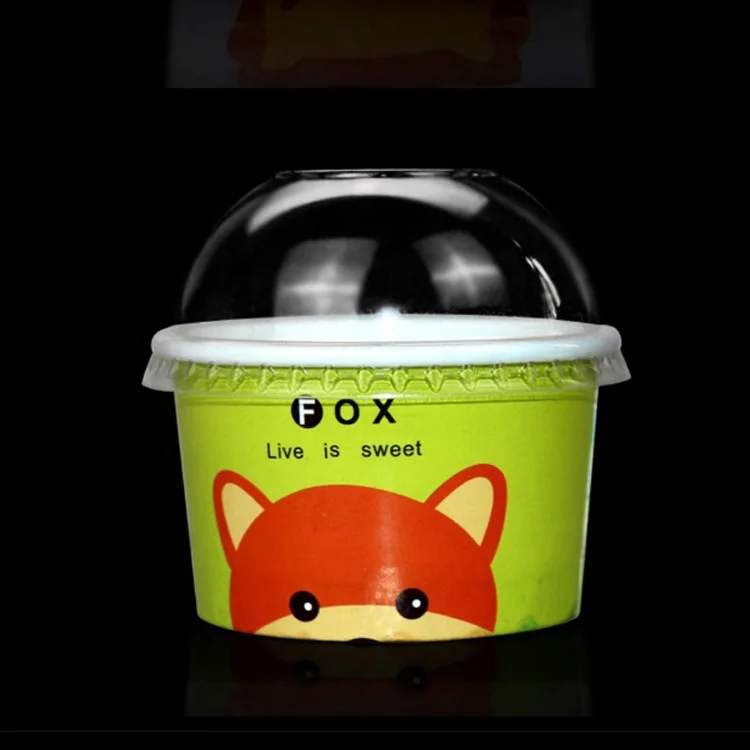 3 oz  5oz Ice Cream Cups  Disposable Paper Single Wall Snack Containers Yogurt Cups Small Pudding Cups