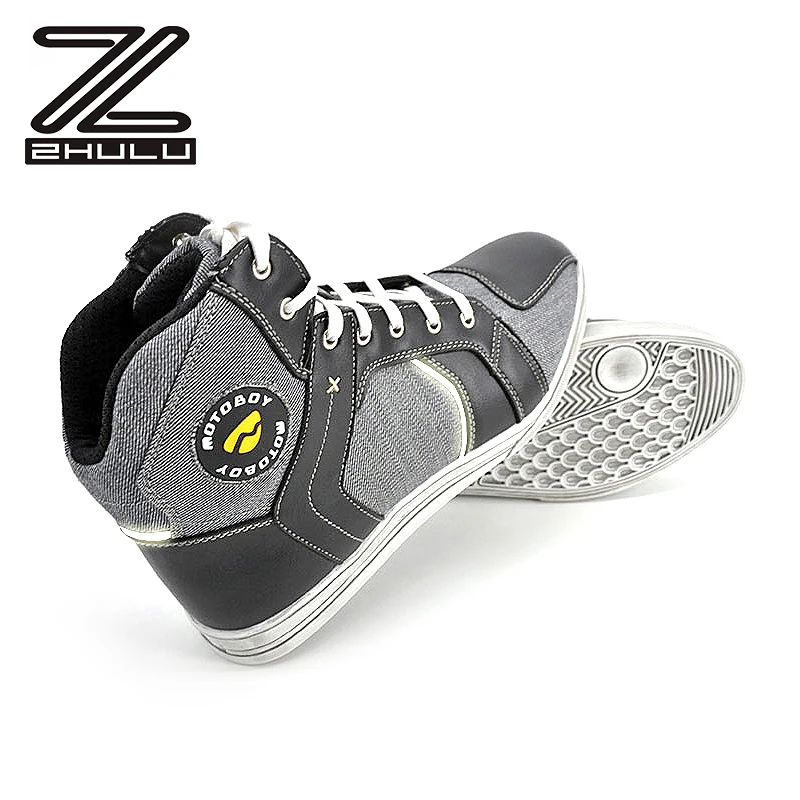 Popular reflective Motorbike shoes Recreational protective motorcycle riding boots