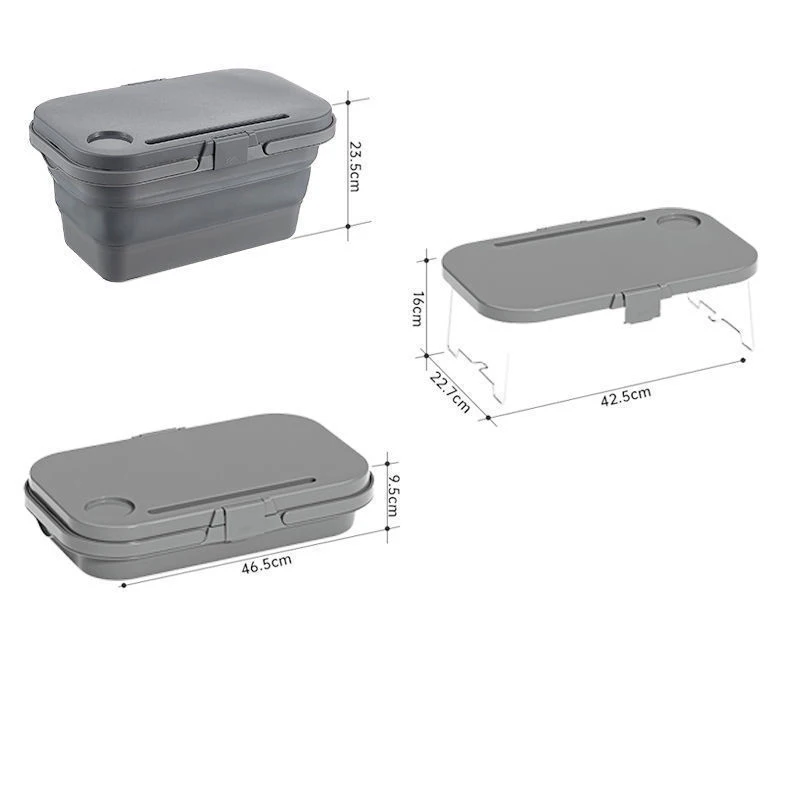 Outdoor spring picnic basket Camping cookout Foldable hand basket multi-functional portable camping storage box