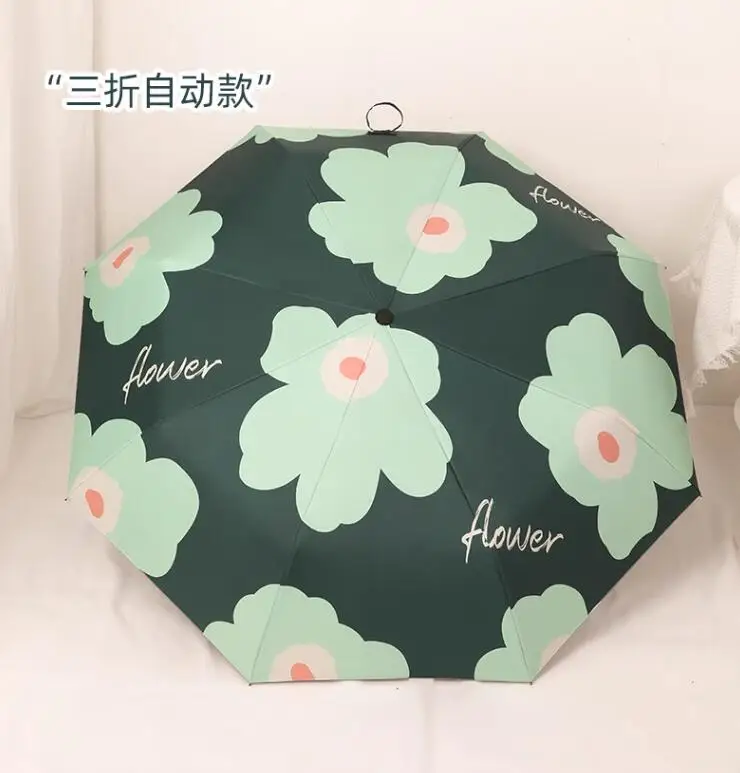 YUBO China Fujian Province Xiamen City Factory Direct Selling Automatic 3 Folded Umbrella for Sunny Rainy