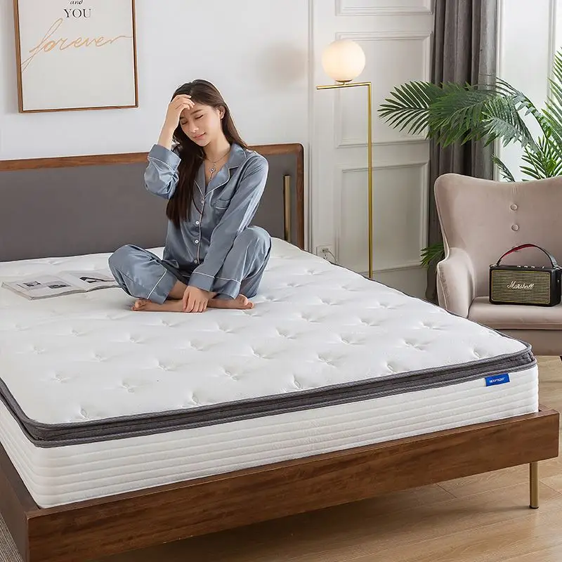 5 Star Hotel Luxury Queen King Size Mattresses Euro Top Pocket Spring Mattress Nature Latex Gel Memory Foam Bed Furniture in Box