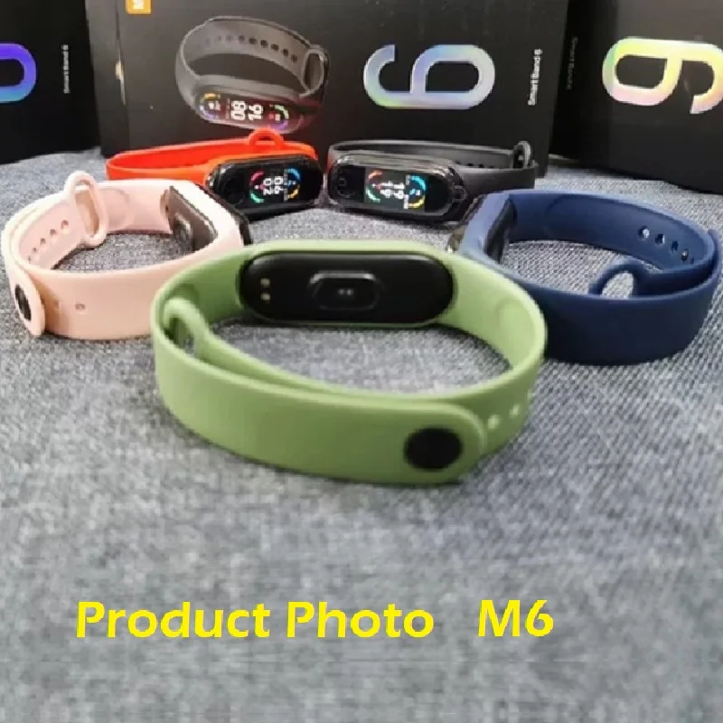 Smartwatch Band 6 Temperature Online Reloj Music Smart Watch Wristband M6 For Huawei Band 6 Xiomi Redmi Smart Watch Band 6