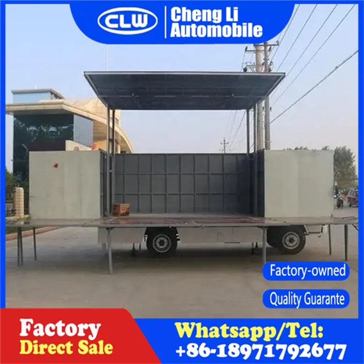 Mobile stage truck with sound system New hydraulic stage truck mobile roadshow truck for sale