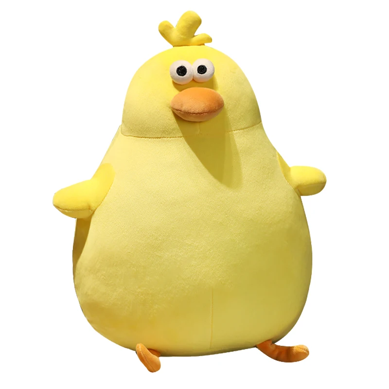 New arrival creative animal cute tumbler shape stuffed chicken frog soft plush pillow