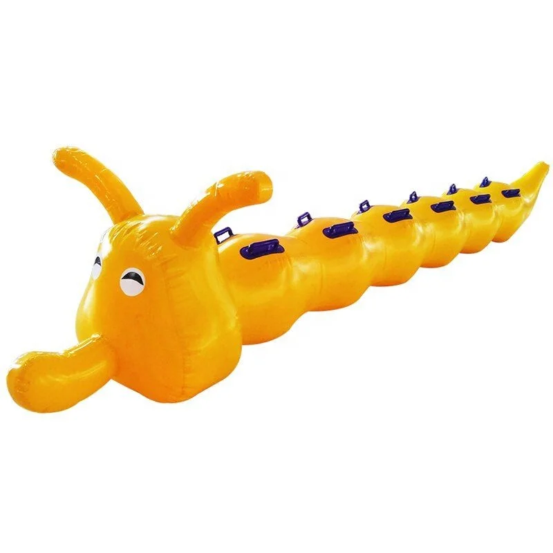 PVC airtight Interesting sports games props inflatable cater-pillar racing body intelligent activities development training