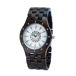 SOPEWOD Hot Sale Minimalist Chronograph Men Wrist Wooden Watches Mechanical Movement Watches