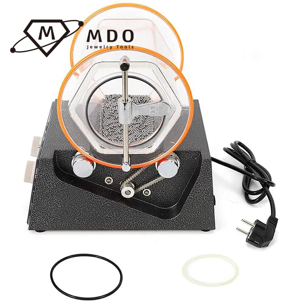 Factory Sale Kt-2000 Mini Rotary Tumbler Grinding and Polishing Machine Small Barrel Rotary Tumbler Machine Jewelry Polisher