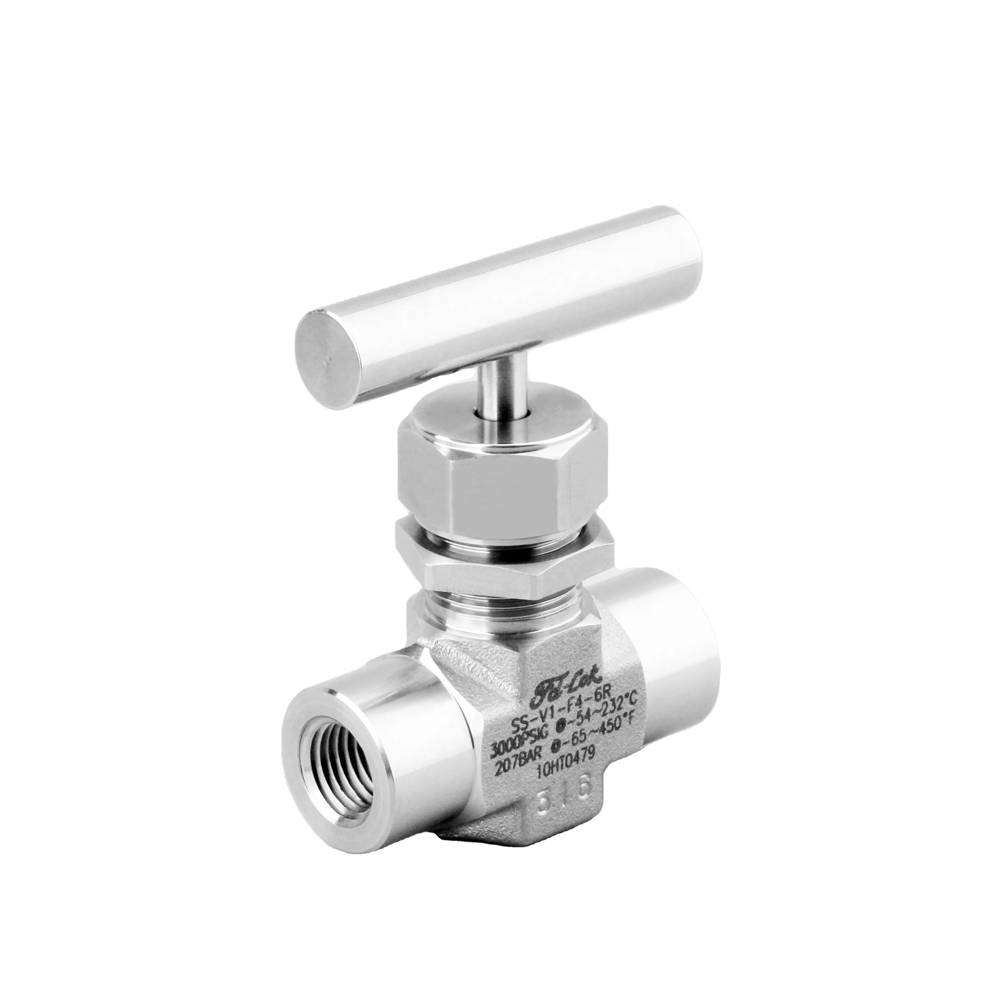 needle valve regulating stem Swagelok type needle valve integral bonnet needle valve SS 316