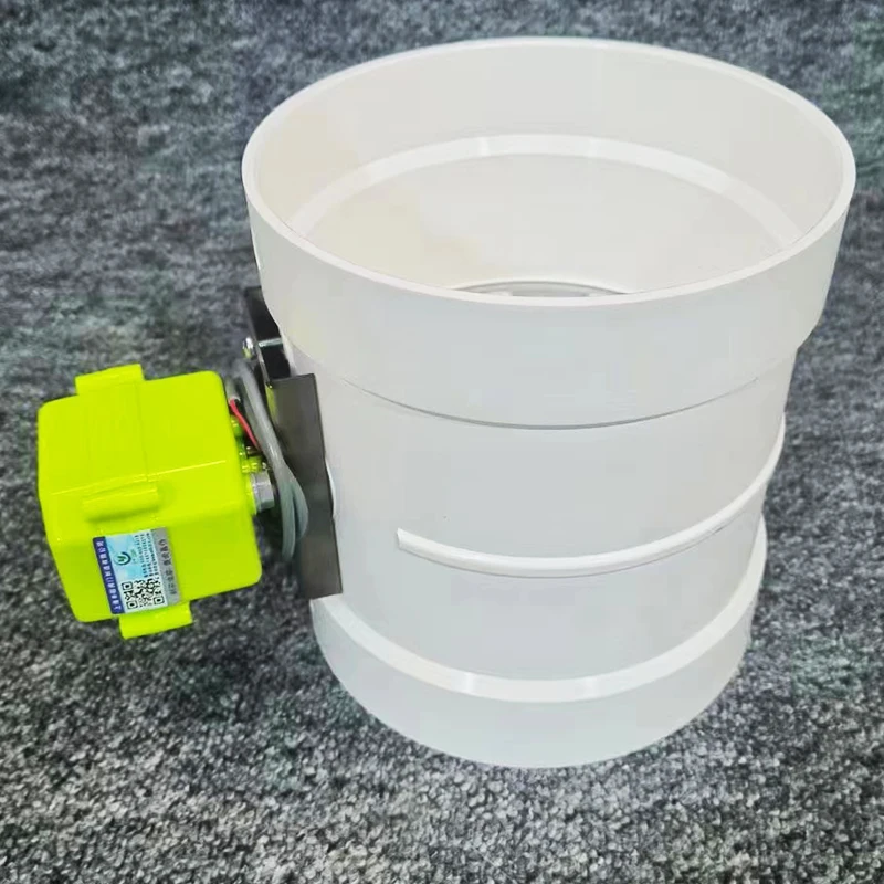 HVAC ventilation round duct ABS motor damper electric spring return damper