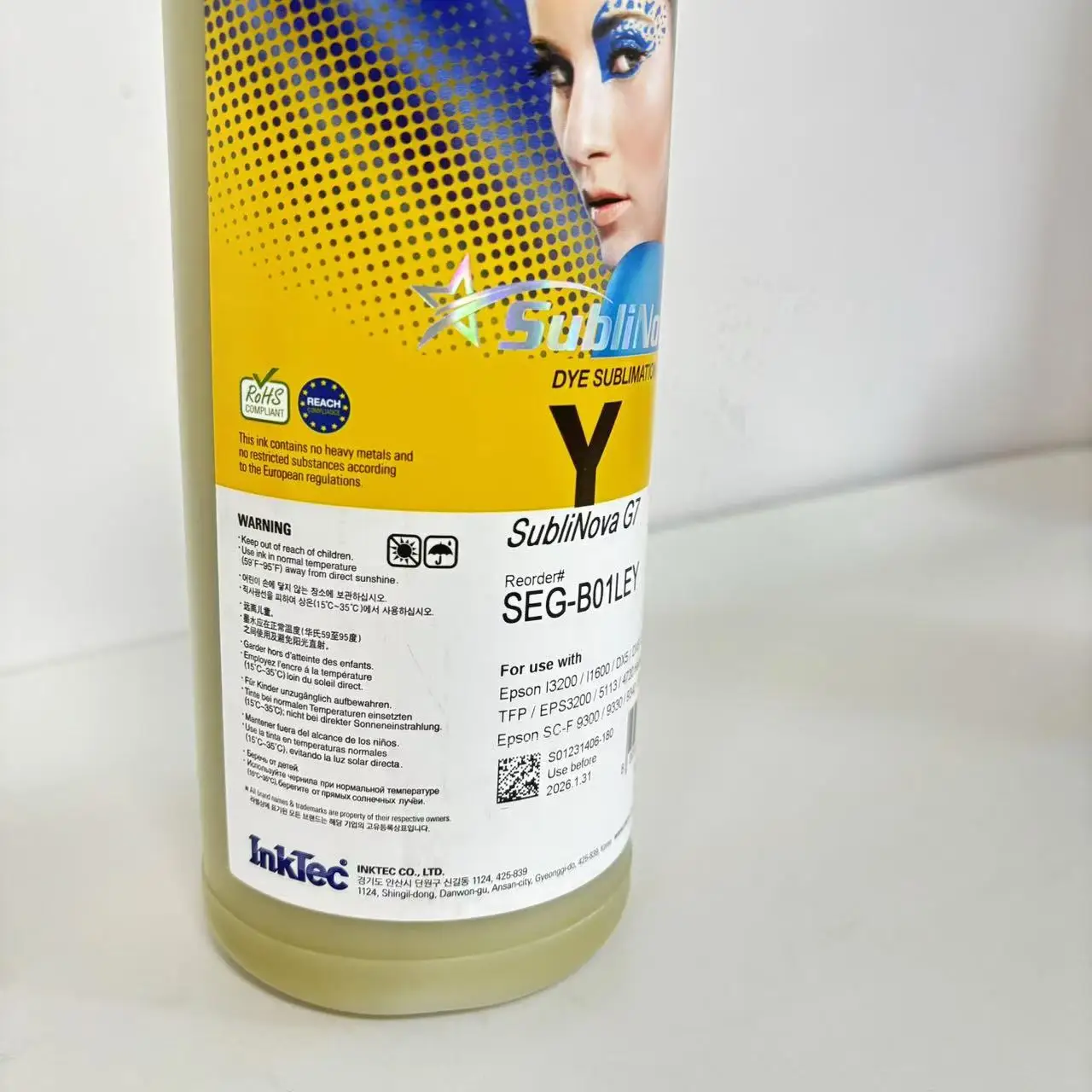 wholesale 1000ml dye sublimation ink Inktec Sulinova SEG ink for t-shirt