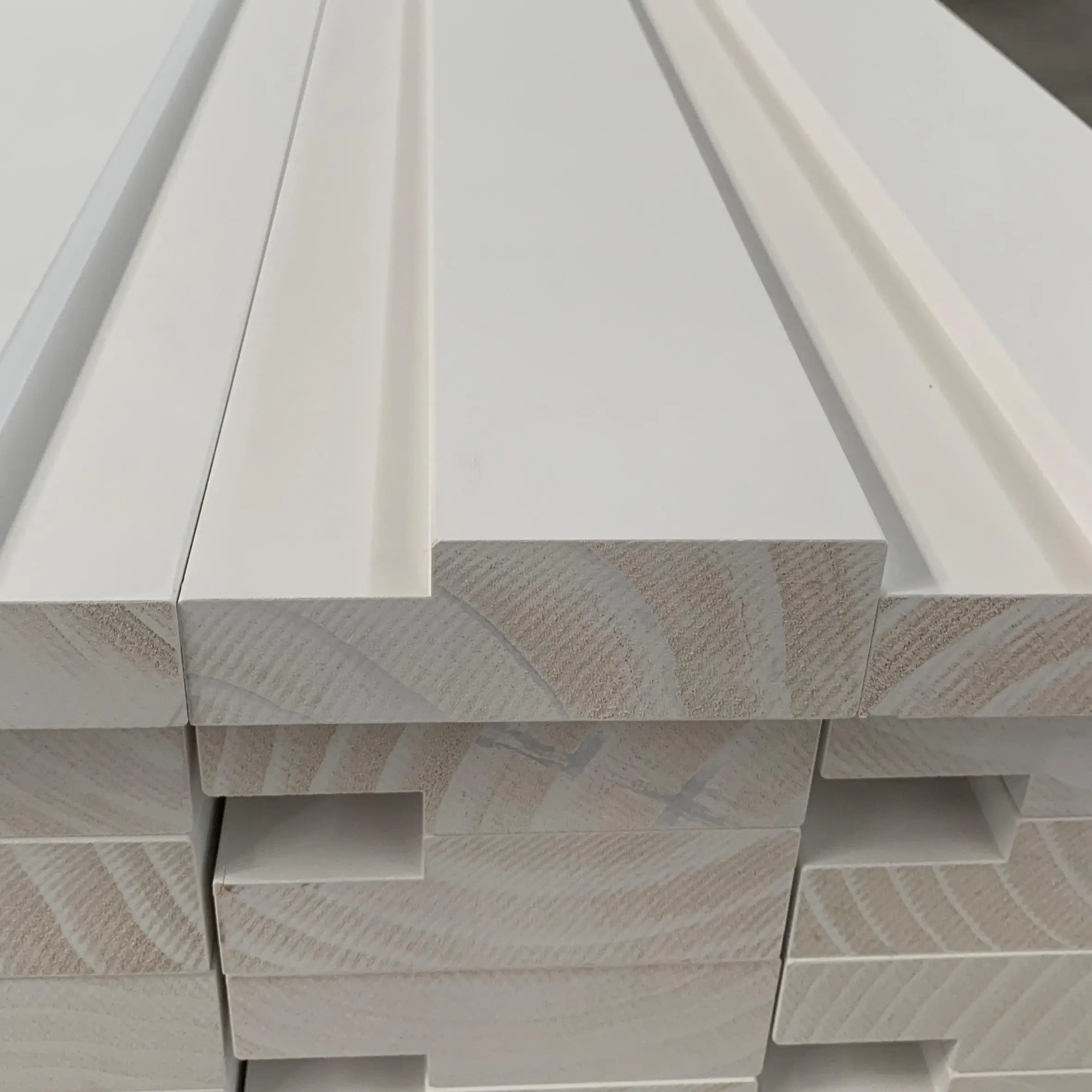 White Primed Pine FJ Wood Single Rabbet Interior Door Jamb