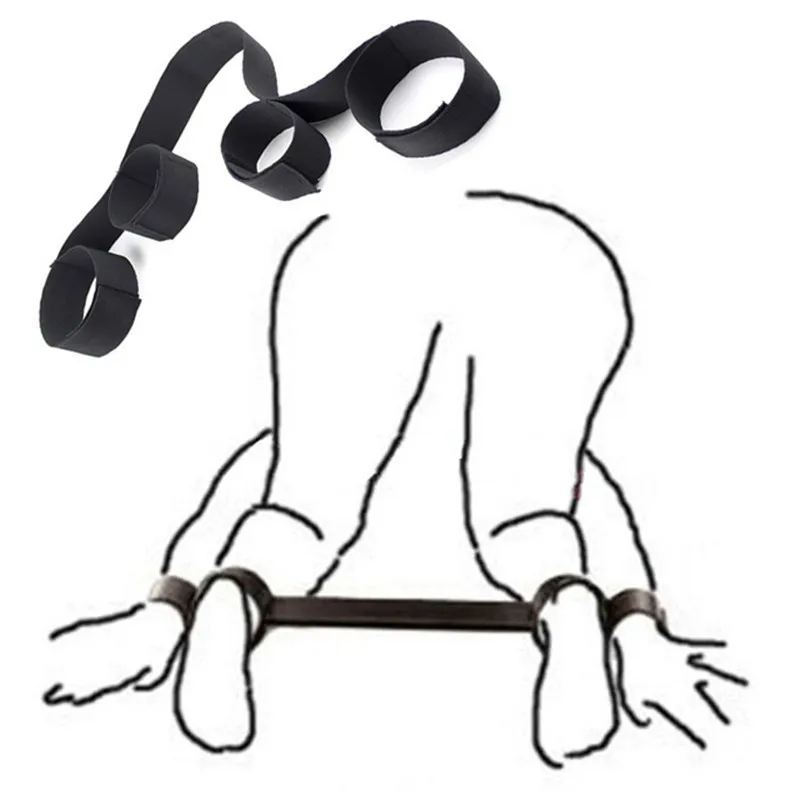 
SM Bondage Erotic Toys Handcuffs Ankle cuffs Nylon Spreader Bar Sex Slave Restraint Sex toys 