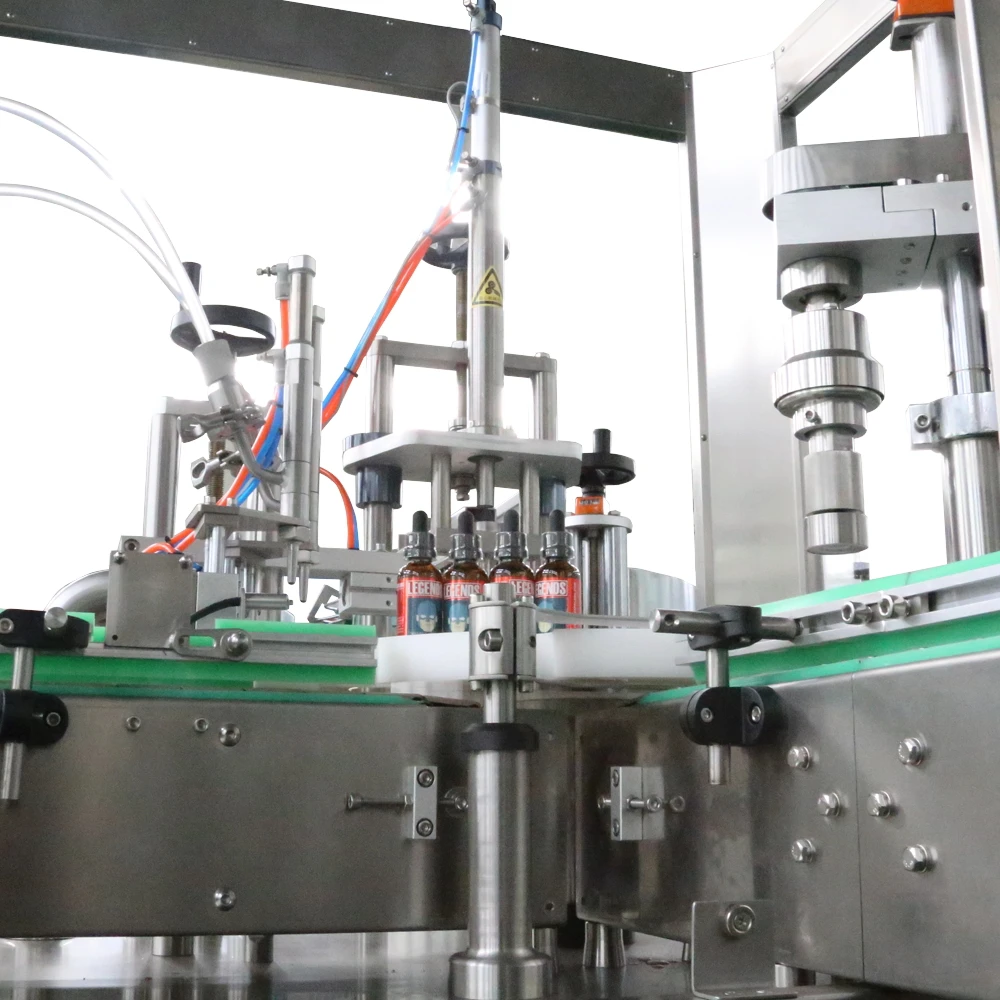 Automatic Jar can plastic bottle vial packaging bottle Cement glue filling capping machine cheap price for PVC super glue fill