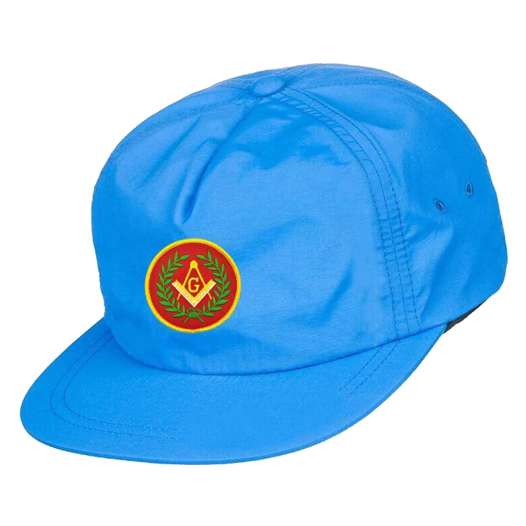 Manufacturer Dropship Embroidery Black Rope Golf Cap Men Custom 5 Panel Unstructured Performance Waterproof  Nylon Snapback Hat