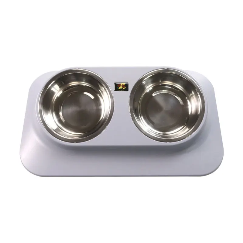 High Sales Adjustable Large Capacity Pet Cat Dog Food Double Wall Feeder Bowl