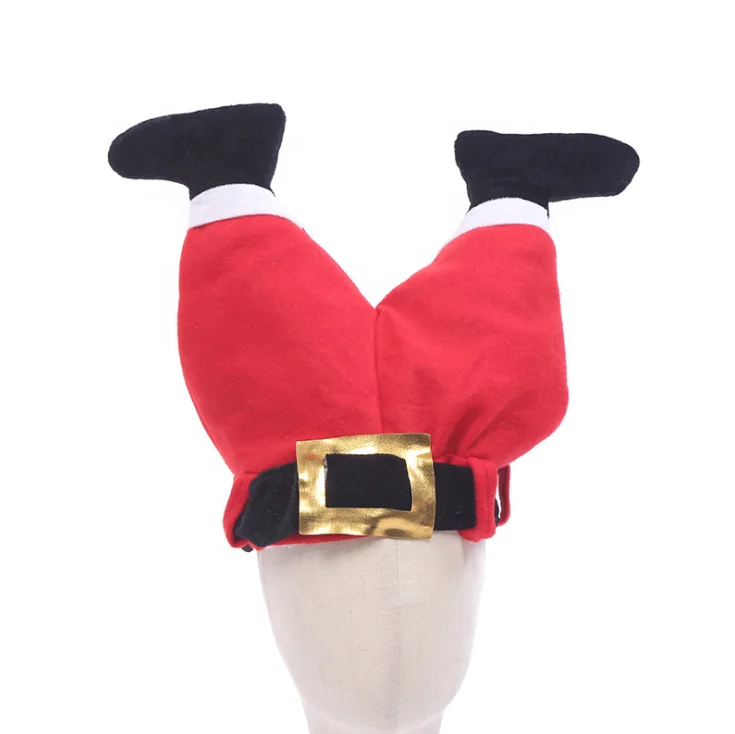 Wholesale Christmas Supplies Funny Novelty Santa Hat Crazy for Accessories Party