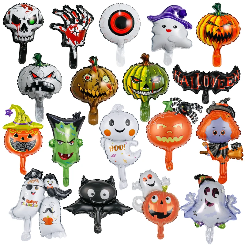 New Halloween Foil Balloon Ghost Festival S-kull Head Pumpkin Halloween Theme Party Scene Decoration Balloons Kid Toys