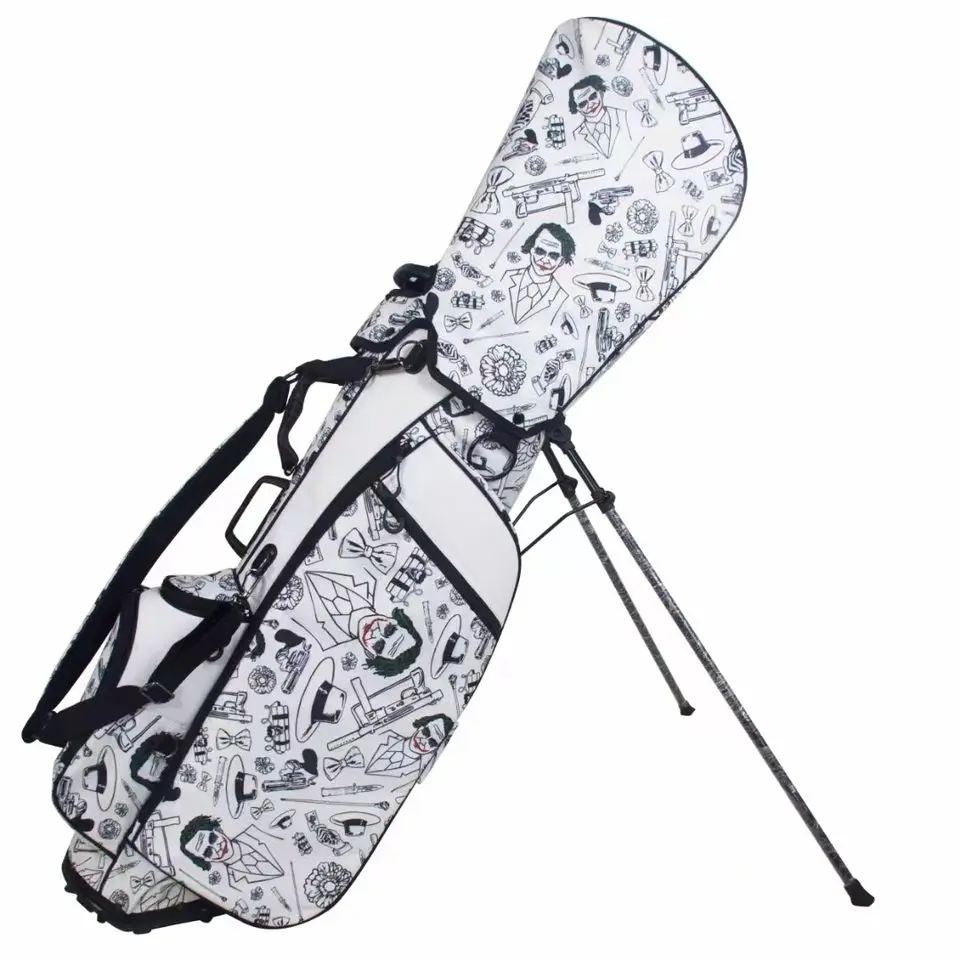 Оригинальный логотип OEM ODM синтетическая искусственная кожа легкая подставка для переноски сумка для гольфа