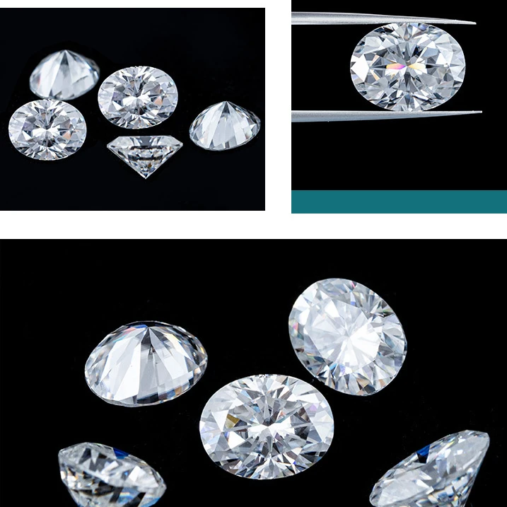 gra watch wholesale hip hop jewelry special-shaped d color oval shape loose moissanite stones diamond