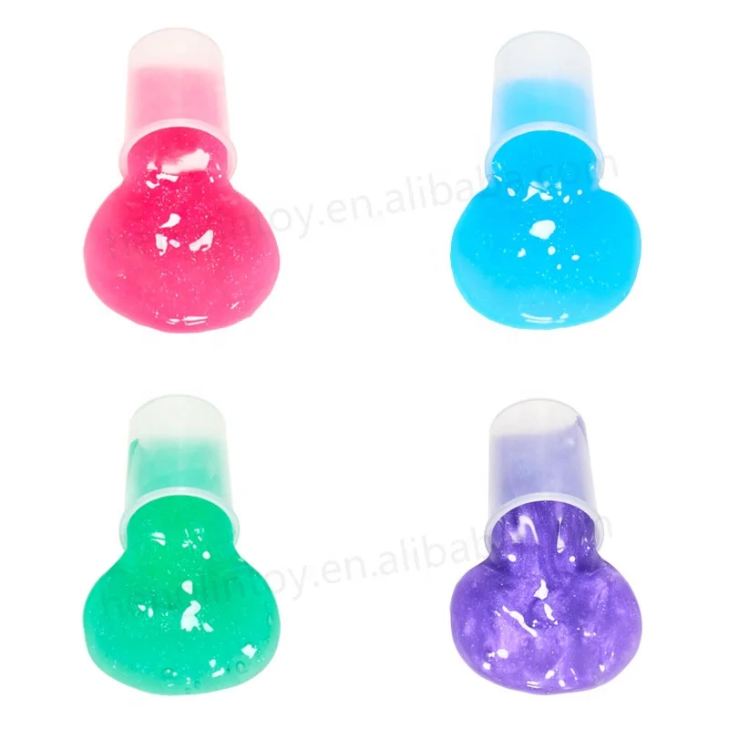 New arrival multi-colors stress relief jelly slime toy colorful Non-toxic blow bubble glitter galaxy charm slime making kit