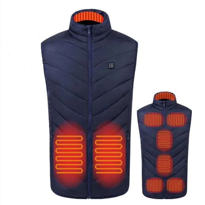 
Sidiou Group Wholesale Plus Size USB Intelligent Heating Gilet Winter Heated Jacket for Men 