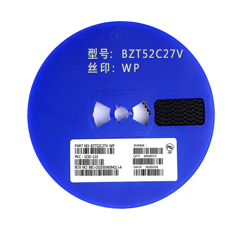 ADL BZT52C27V 27 в 0,5 Вт стабилитрон диоды SOD-123 диоды с пластиковой оболочкой, изготовленные в Китае