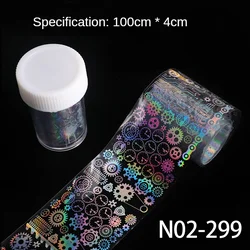 Multi Pattern Laser Effect Nails Stickers Bear Space Machine Shape Sticker For Nail Art Beauty