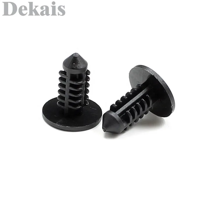 Barbed push fasteners christmas tree clips nylon plastic pine tree clips,nylon bolts push rivets 6mm hole fixing fastener