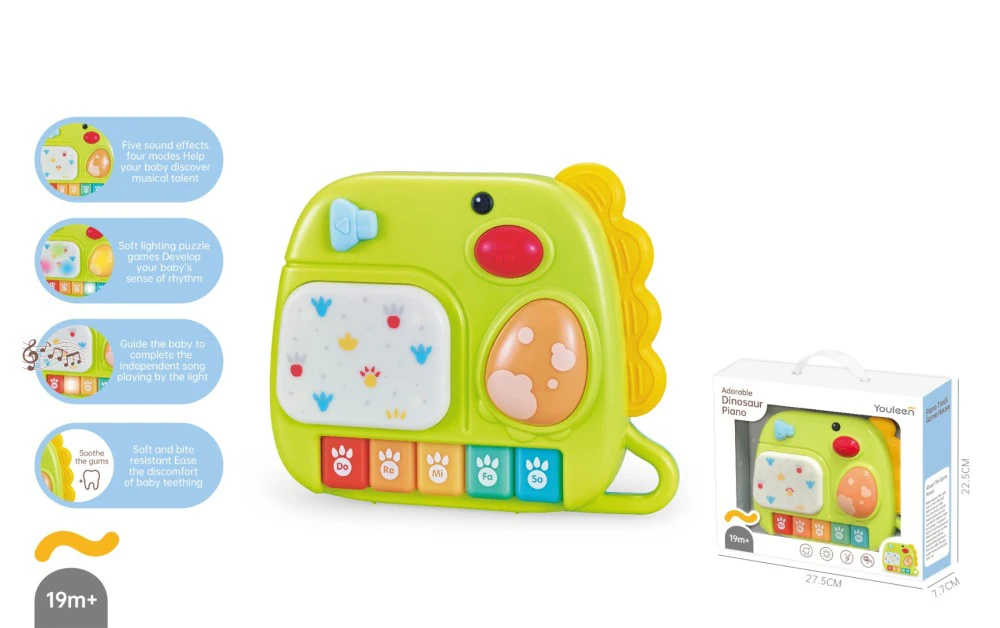 Baby Sensory Toy Electric High Quality Toy Mini Dinosaur Keyboard Musical Piano Instrument Education Toys For Baby