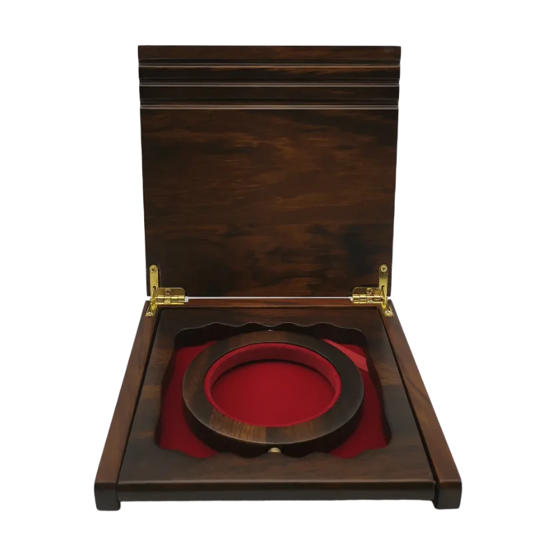 Custom High Quality Coin& Medal Box Metal Souvenir Coin Packing Boxes Wooden Coin Display Gift Box