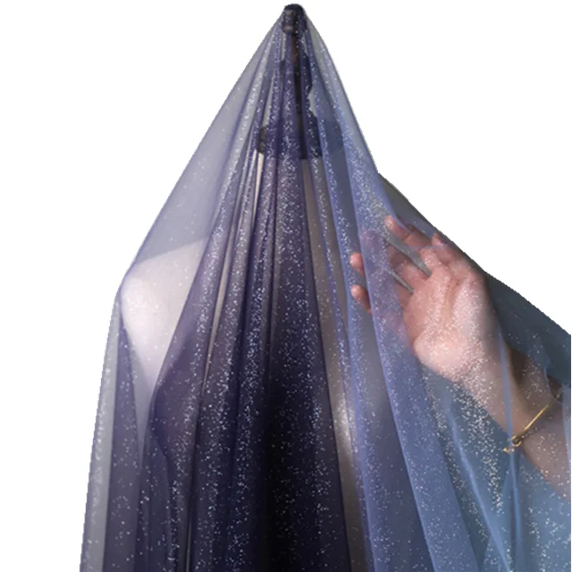 Градиентный цвет, мягкая 100% нейлоновая сетчатая ткань, нейлоновая юбка, платье для выступлений