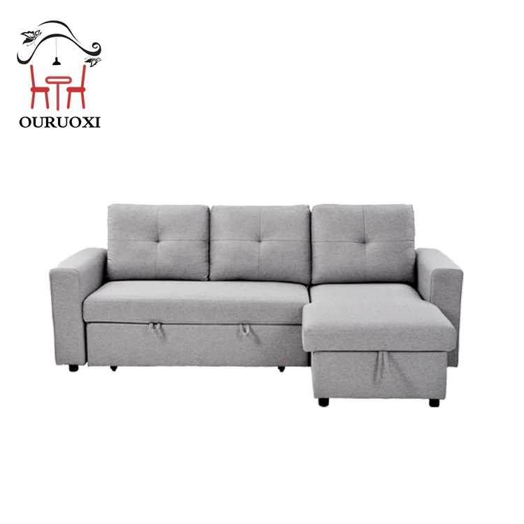 With storage furniture living room sofa cum bed sofa convertible bed corner sofa bed