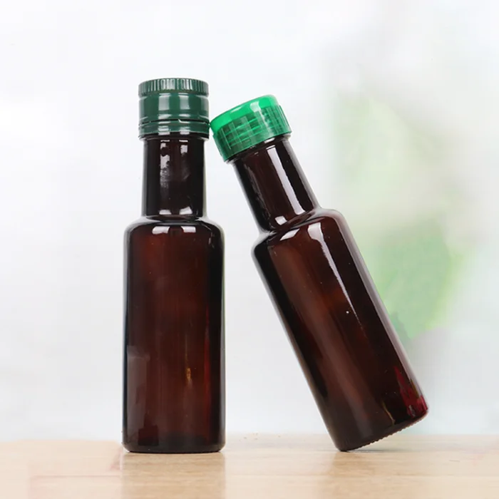 Wholesale 100ml amber glass olive oil bottle camellia oil glass bottle