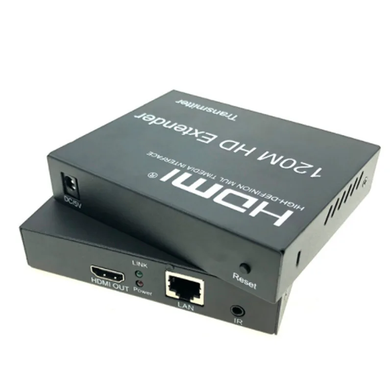 1080P HDMI Extender 120m Over Cat5e/6 RJ45 Ethernet Extend 120M Transmitter Receiver Video Audio Device