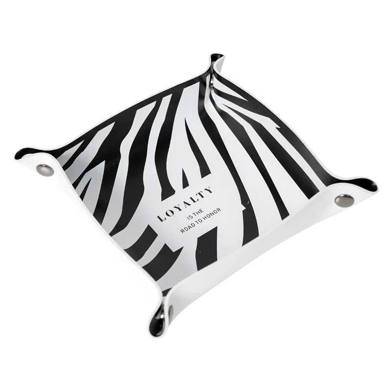 Подносы для ювелирных изделий под заказ в стиле INS, поднос для хранения косметики, кожаный поднос для ключей и игральных костей