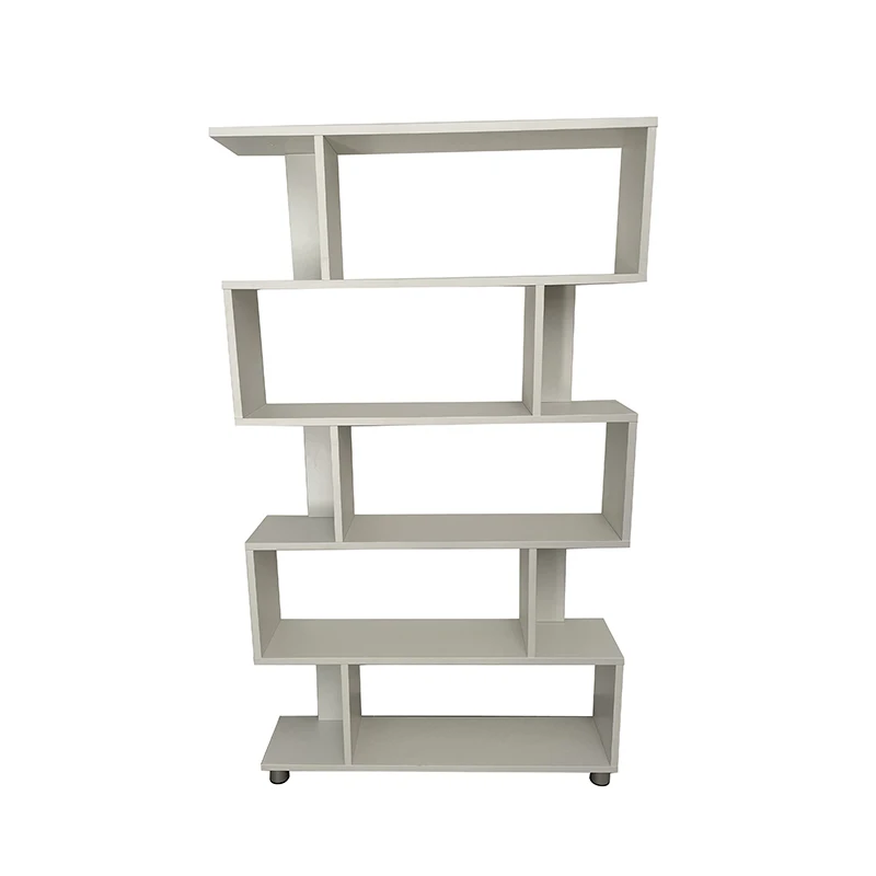 
5 Tiers wooden library block Book Shelves indoor Bookcase Books Organization storage Display Rack for home office decoration 