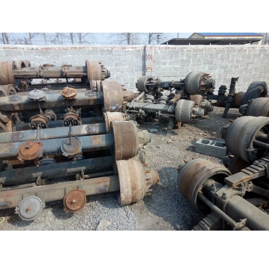 High-quality Trailer parts used second hand american 13ton axle for Bulk cement trailer parts