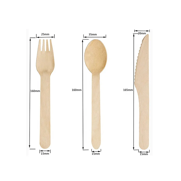 Birch Cutlery Cheese Knife Set Table Wooden