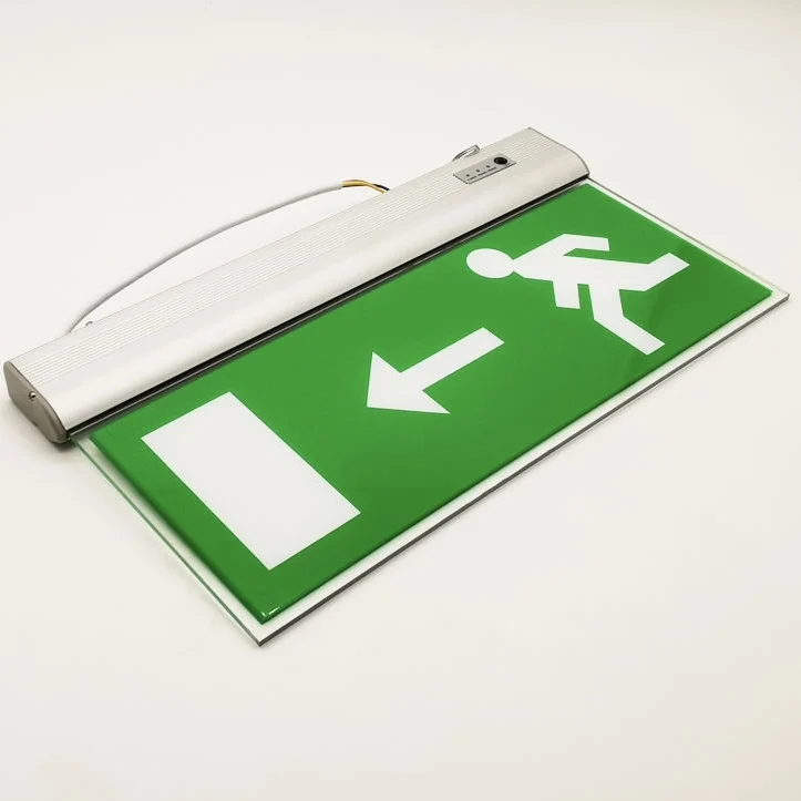 Discounted price wall mounted rechargeable LED single-sided or double-sided fire safety exit light