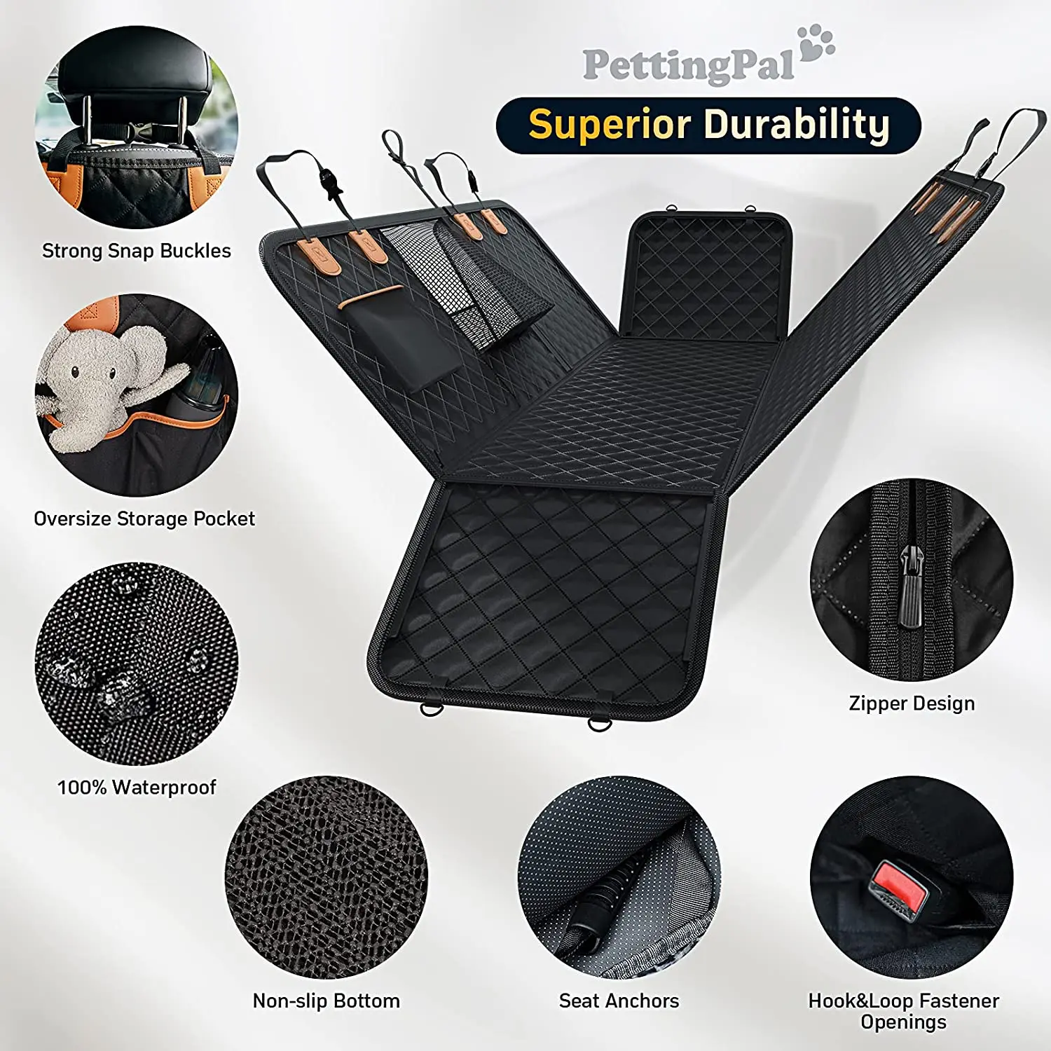 Custom Waterproof Dog Car Seat Cover hammock mesh window universal car dog seat cover pet seat cover for cars