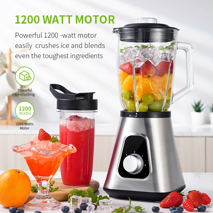 1200 W Compact Personal Blender Juice Blender Set Frozen Drinks Shake Sauces & More Smoothie Blender