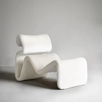 
xt-856 luxury creative special shape nordic living room chaise lounge recliner fabric fiberglass single leisure chair 